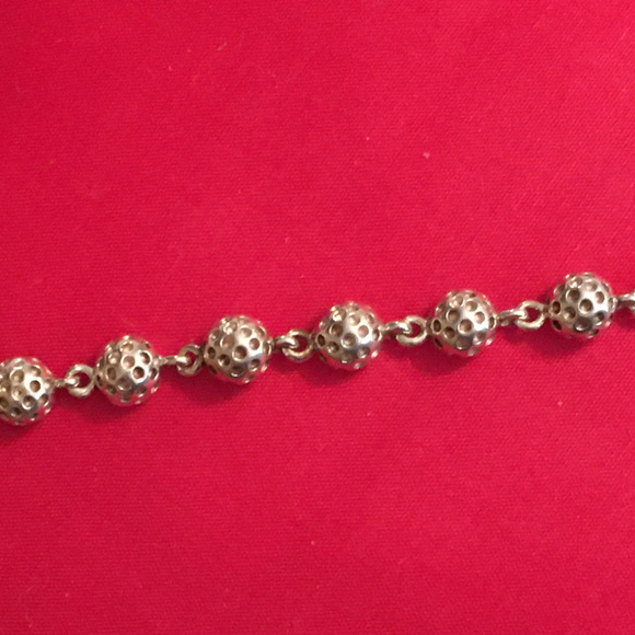 Sterling Silver Golf Theme Bracelet - Picture 1 of 4